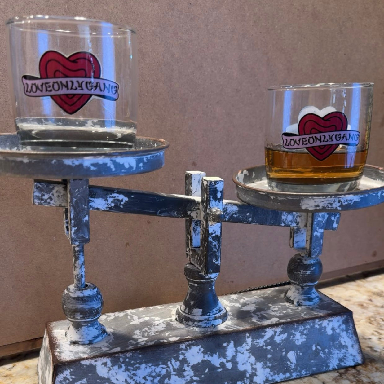 LOG Whiskey Glass (Both Sides)