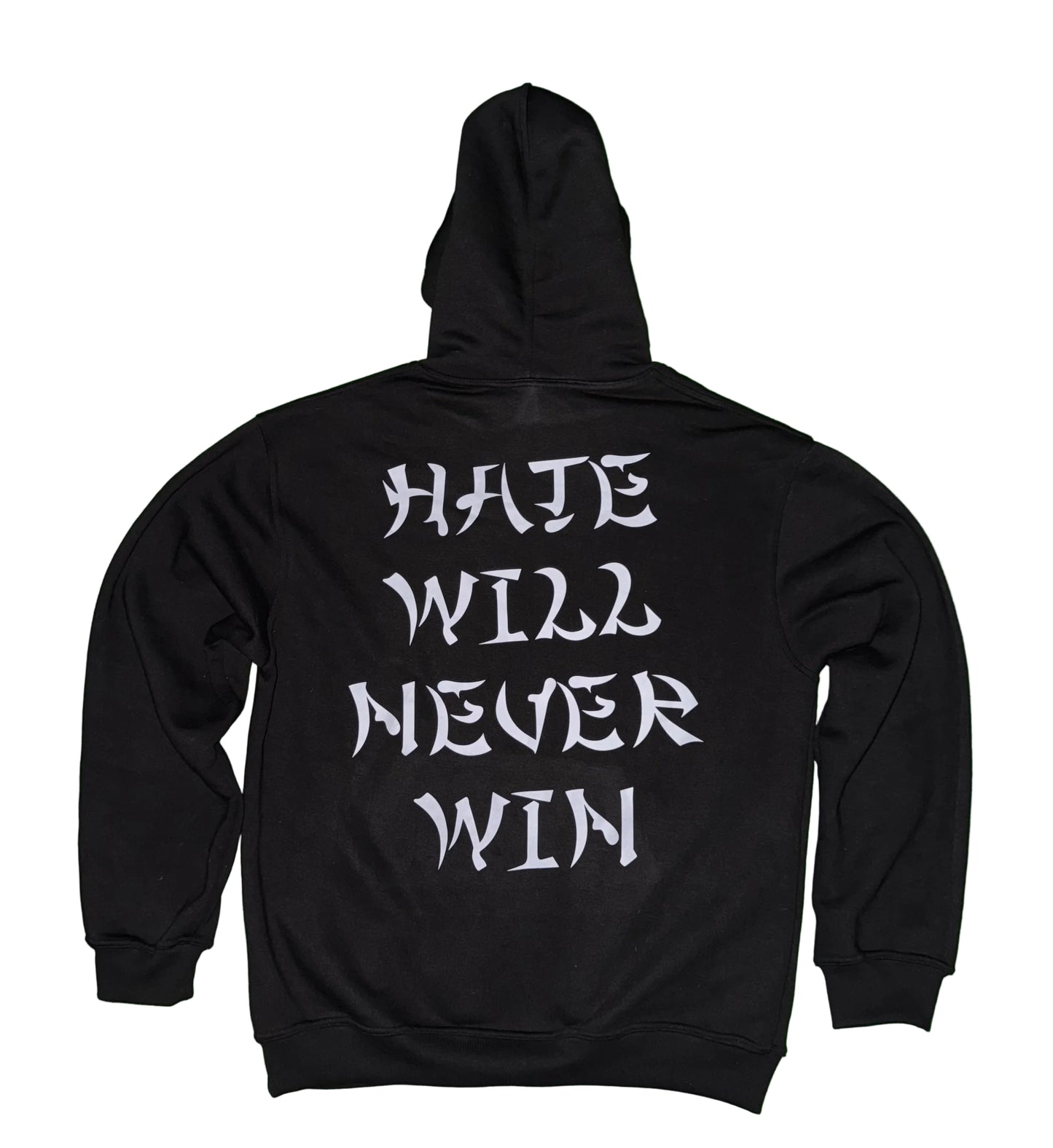 LOG Hoodie “Hate will never Win” addition