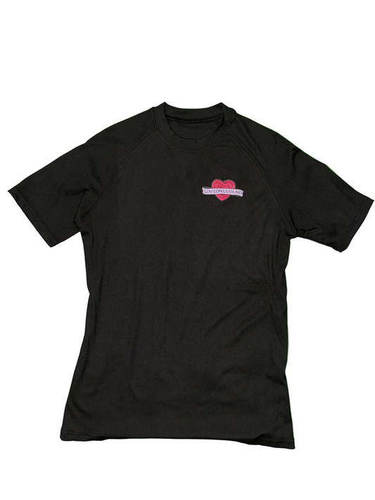 LOG Men’s Fitted gym shirt “Burn the stress gain the love” addition
